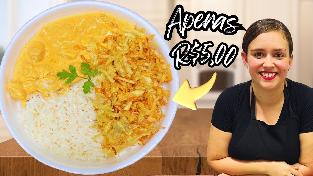 COMO FAZER ESTROGONOFE DE RESTAURANTE - Estrogonofe de frango simples e cremoso para marmitex