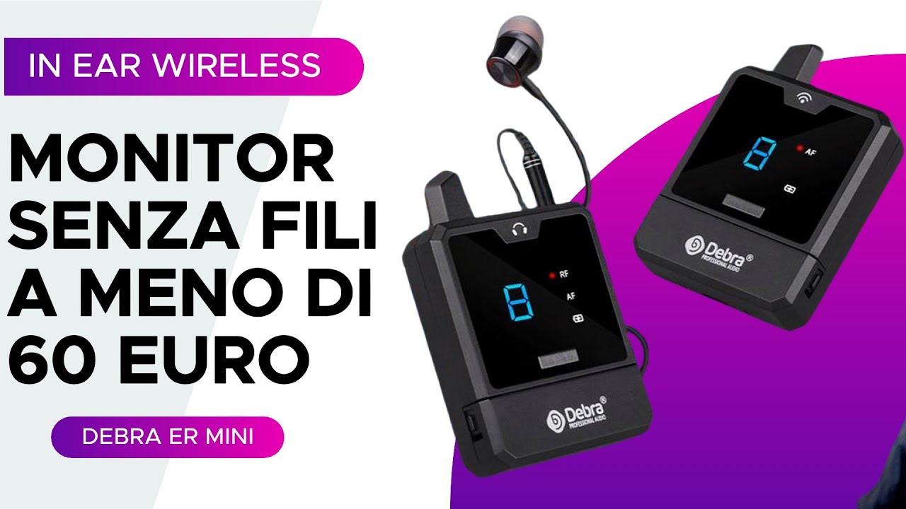 Il miglior sistema in ear  sotto i 60 euro, Debra Portable ER-Mini UHF Wireless In-Ear Monitor