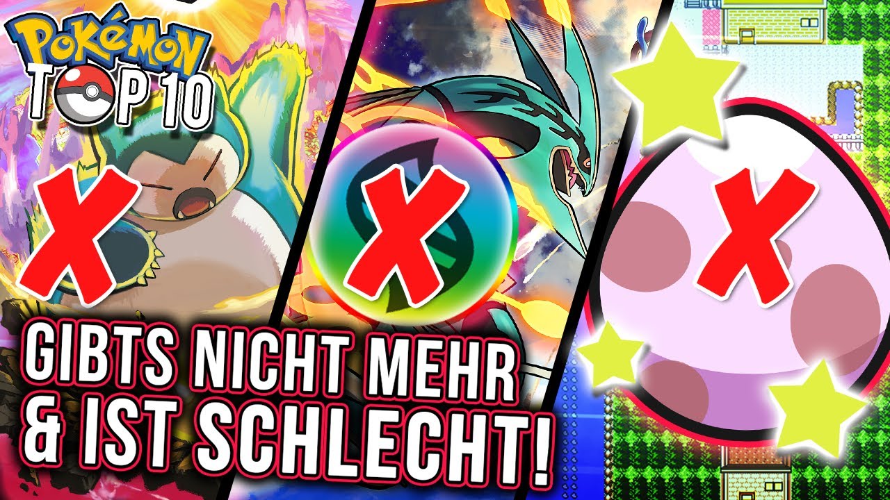 Top 10 Dinge in Pokémon die es nicht mehr gibt und das SCHLECHT ist!