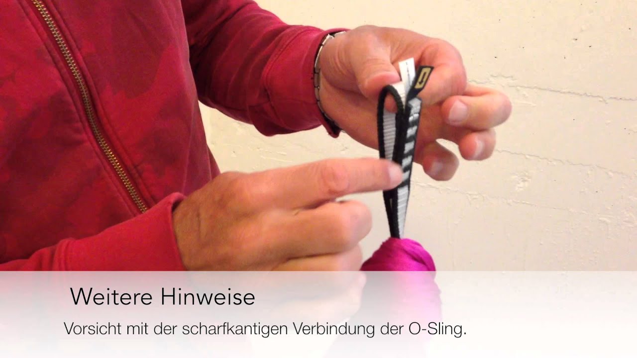 Aerial Yoga Tuch Knoten und Installation