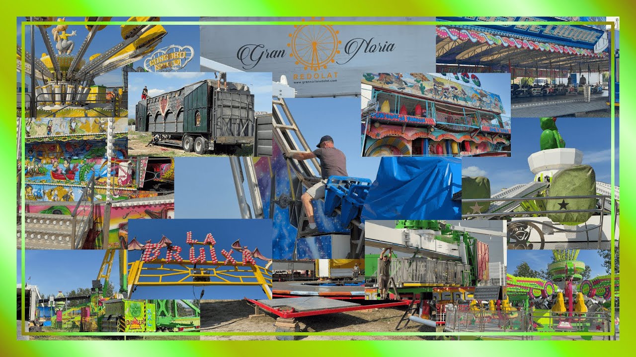 MONTAJES de la FERIA de GRANOLLERS 2025 - 1ª Parte 🎢🎡