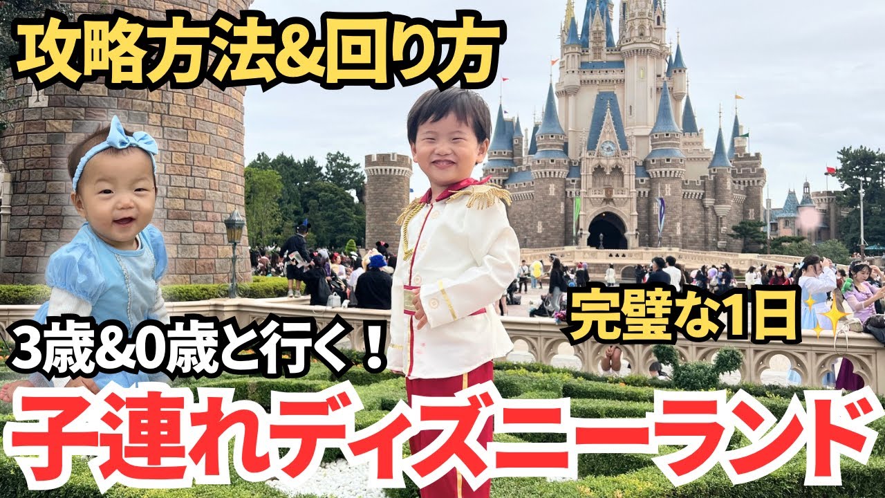 【子連れディズニーランド】3歳誕生日&0歳と行く！効率良い回り方と持ち物は？レストランは？