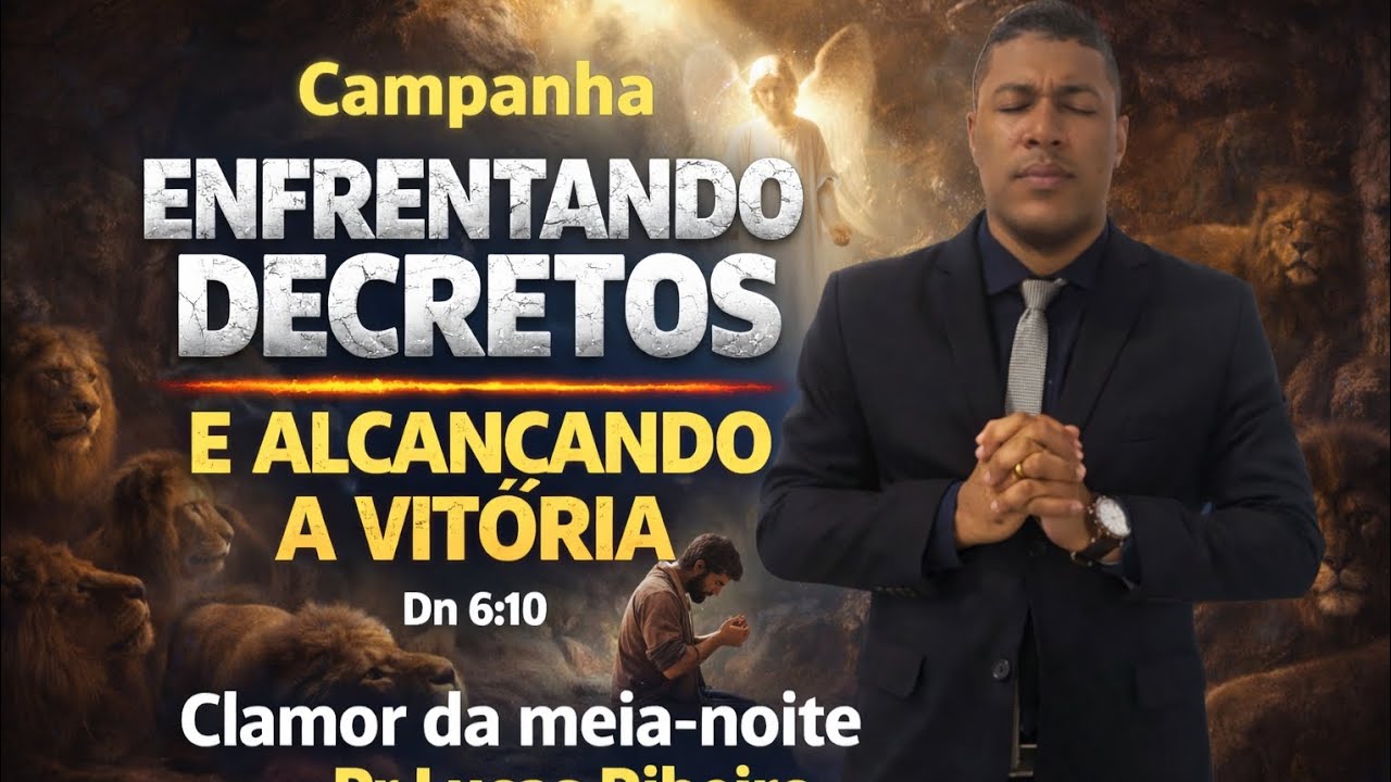 🔴24° Dia - Enfrentando decretos e alcançando vitória! Pr Lucas Ribeiro