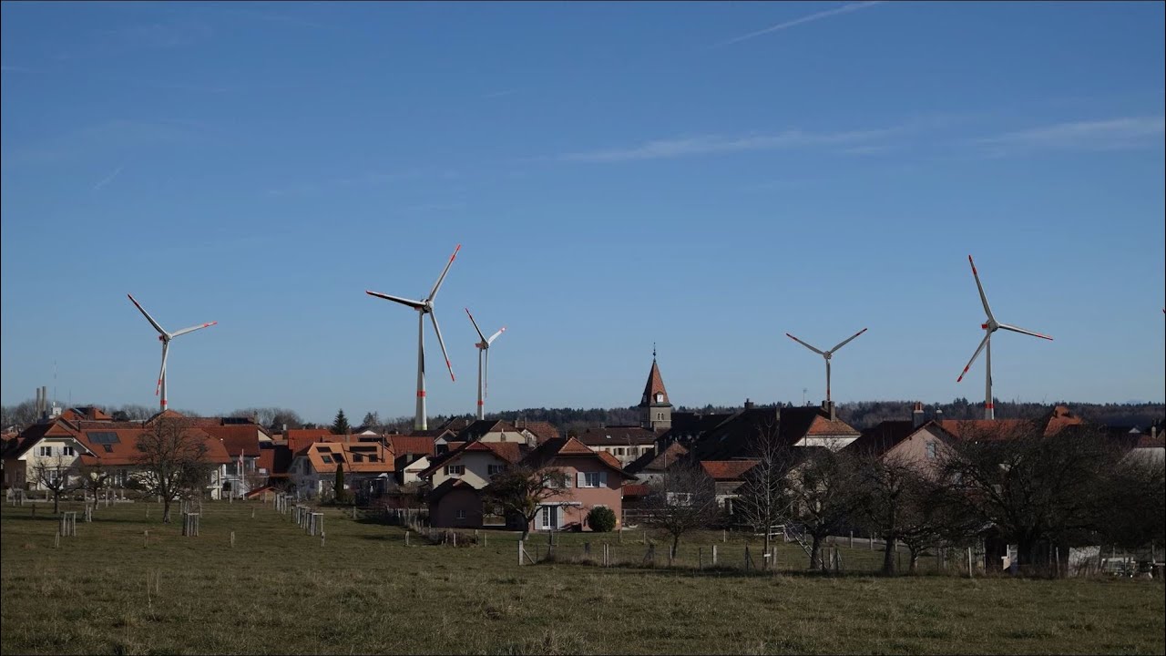 Visualisations des parcs éoliens de Bière et d'Essertines-sur-Rolle