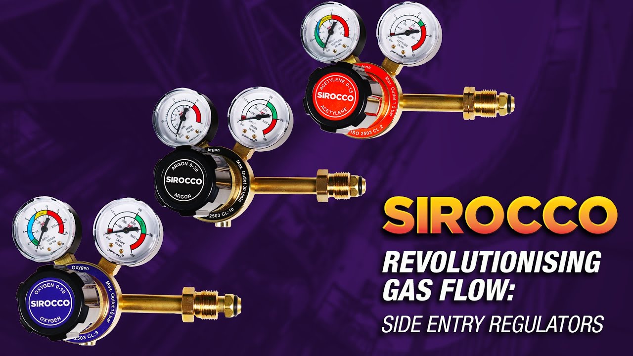 Parweld Sirocco Side Entry Gas Regulators