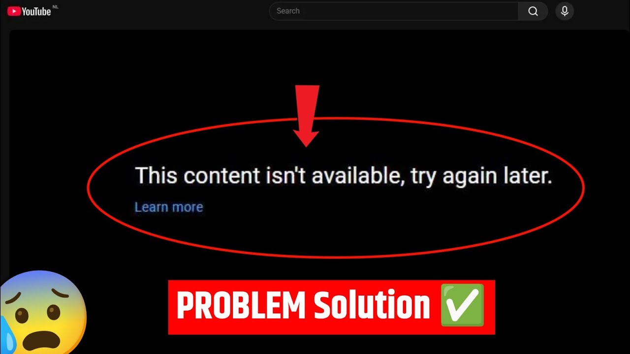 How to fix Youtube This content isn’t available try again later problem in PC Browser Laptop