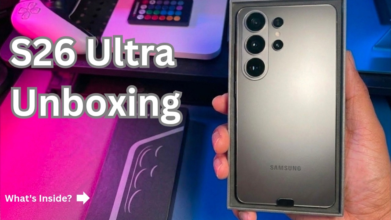 Unboxing my Galaxy S26 Ultra