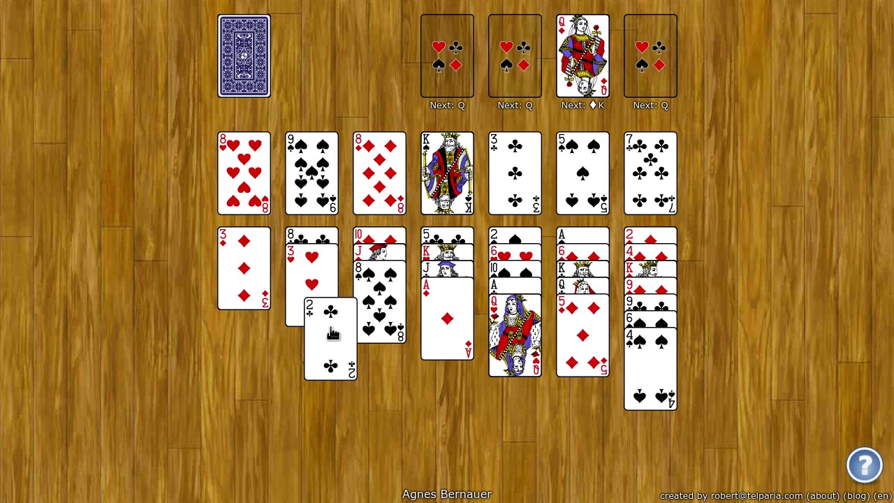 Agnes Bernauer Solitaire - How to Play