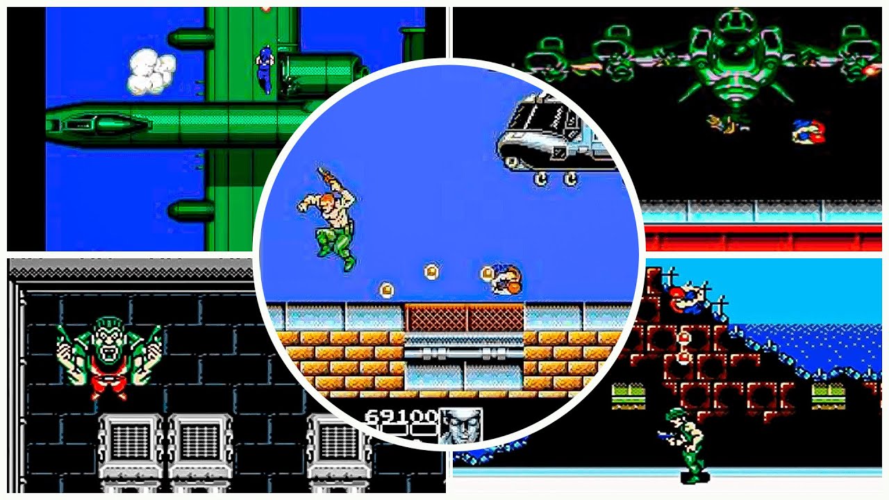 Contra Force (NES) - All Bosses (No Damage)