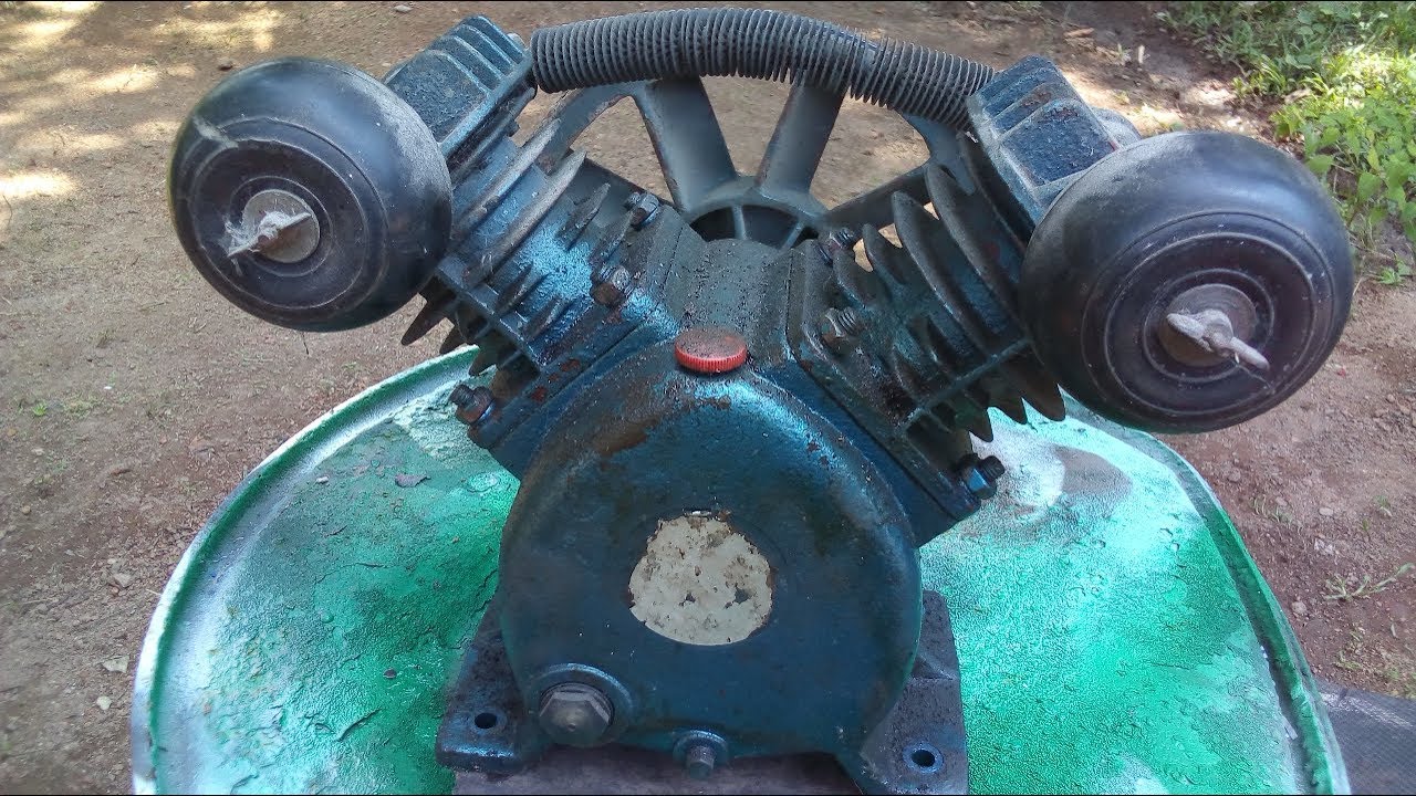 Air Compressor pump Restoration | Air Compressor pump repair and repaint