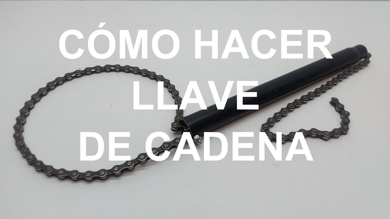 Cómo hacer una práctica llave con una cadena de bicicleta