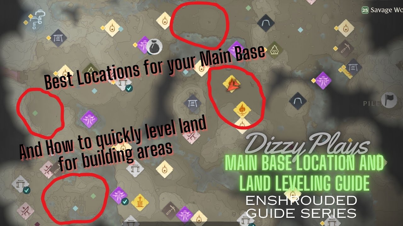 Enshrouded Guide Series - Best Location for your Main Base and How to Level Terrain Quickly
