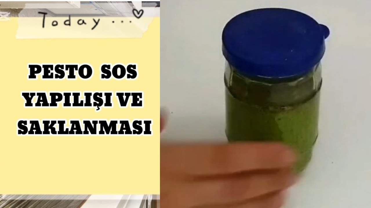NEFİS PESTO SOS NASIL YAPILIR VE NASIL SAKLANIR