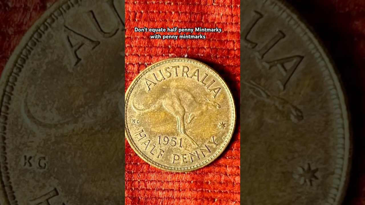 Don&rsquo;t equate Half Penny and Penny Mintmarks #australiancoins #coincollecting