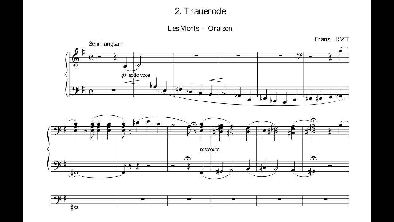 Liszt: Trauerode