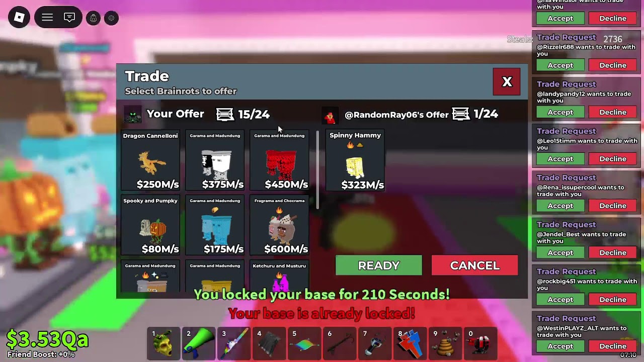 TRADING IN SAB (TRADE MACHINE ONLY)