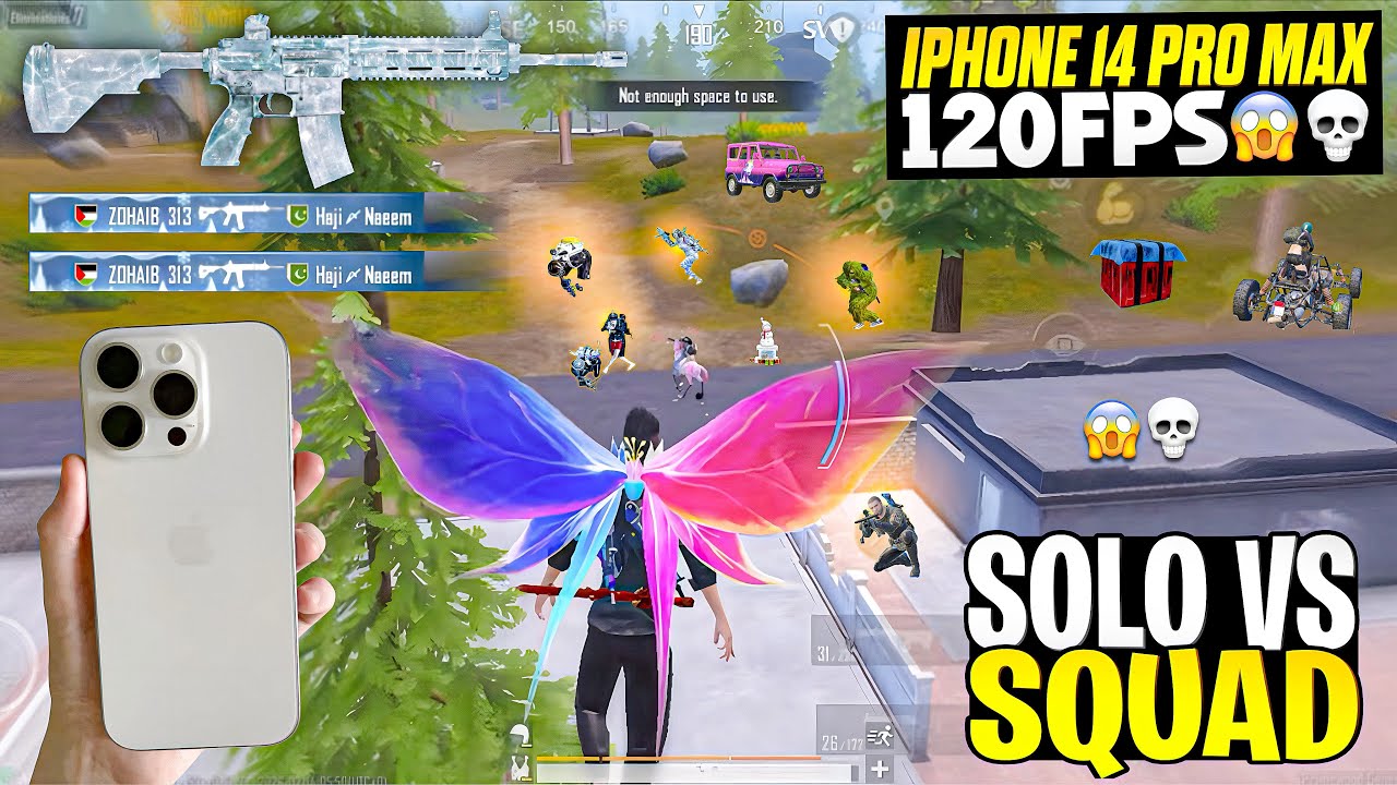 IPHONE 14 Pro Max 💀 PUBG 120 FPS Full Aggressive Gameplay • PUBG MOBILE