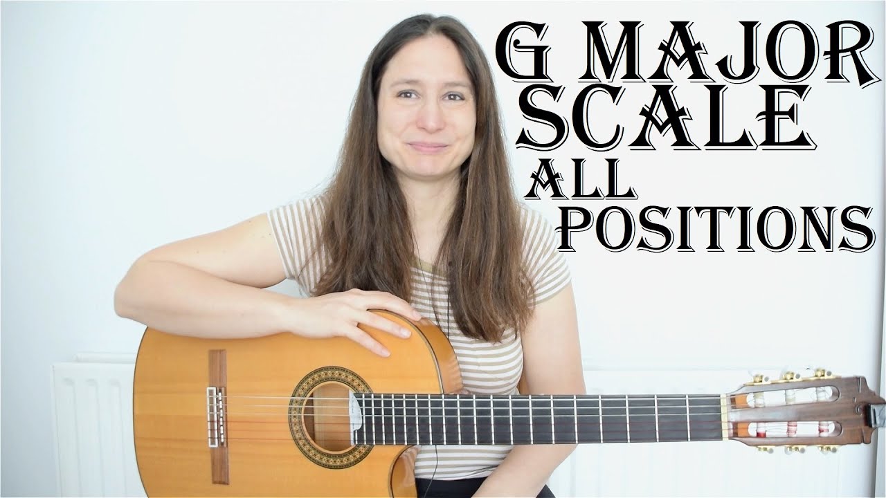 Learn the G major scale (guitar lesson) - All positions/modes