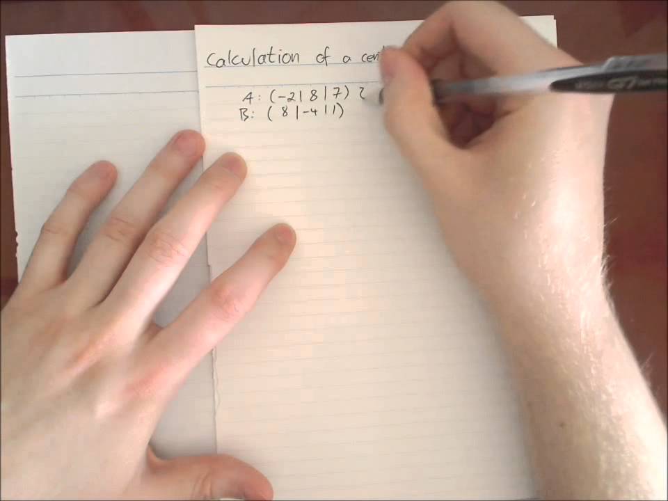 Vectors: Calculation of a Center Point