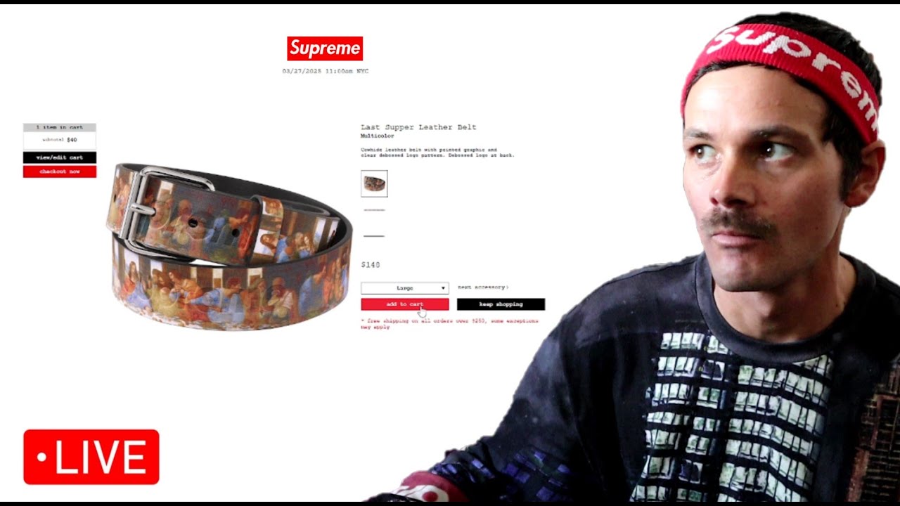 SUPREME X LAST SUPPER LIVE COP - (DOUBLE CARTING & FUMBLING!!!) 