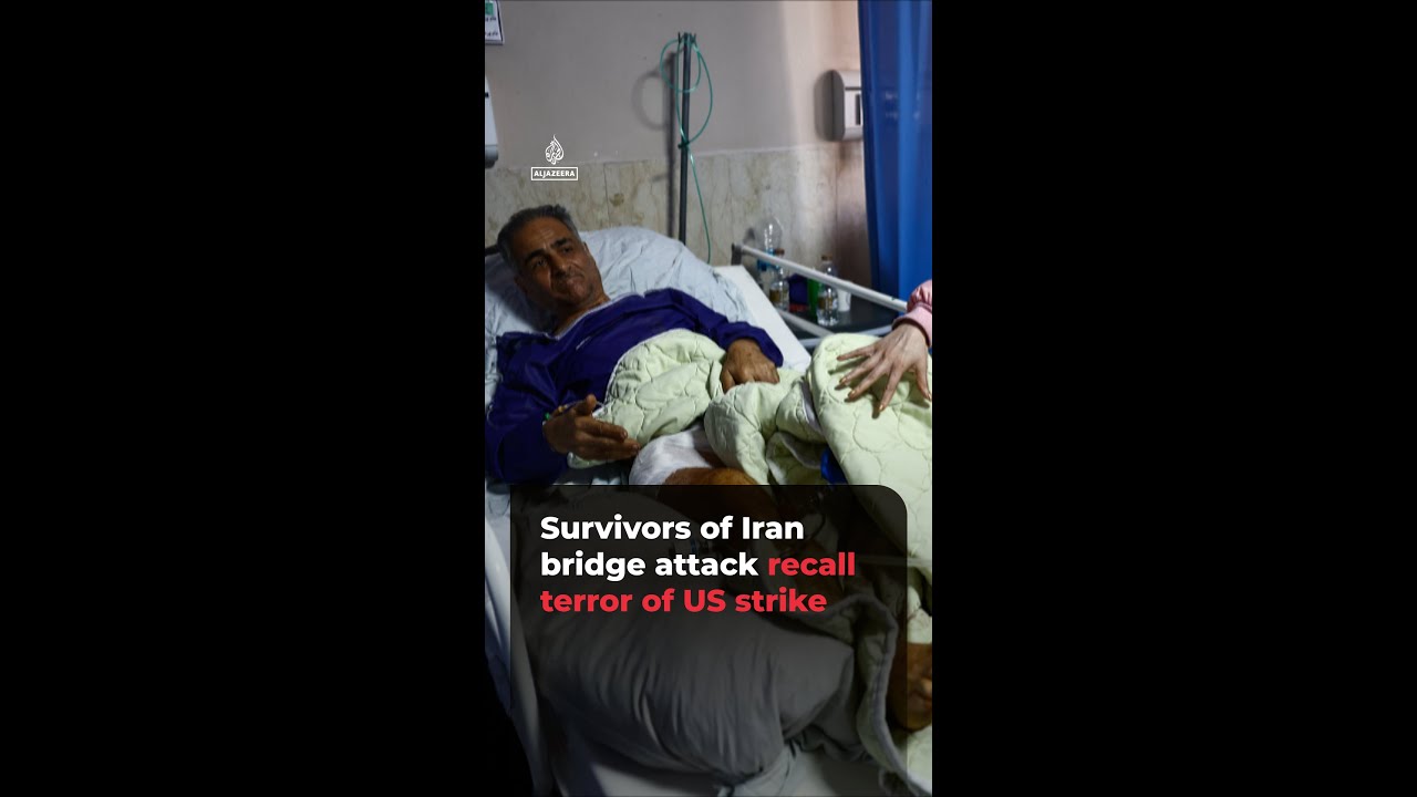Survivors of Iran bridge attack recall terror of US-Israeli strike | #ajshorts