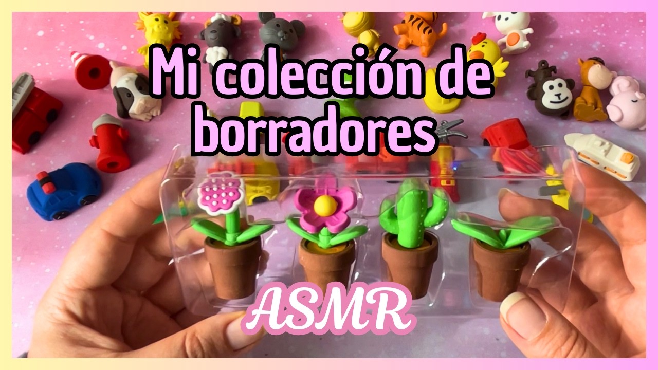 ASMR Unboxing / Nuevos borradores Parte 4 / Unboxing cute erasers