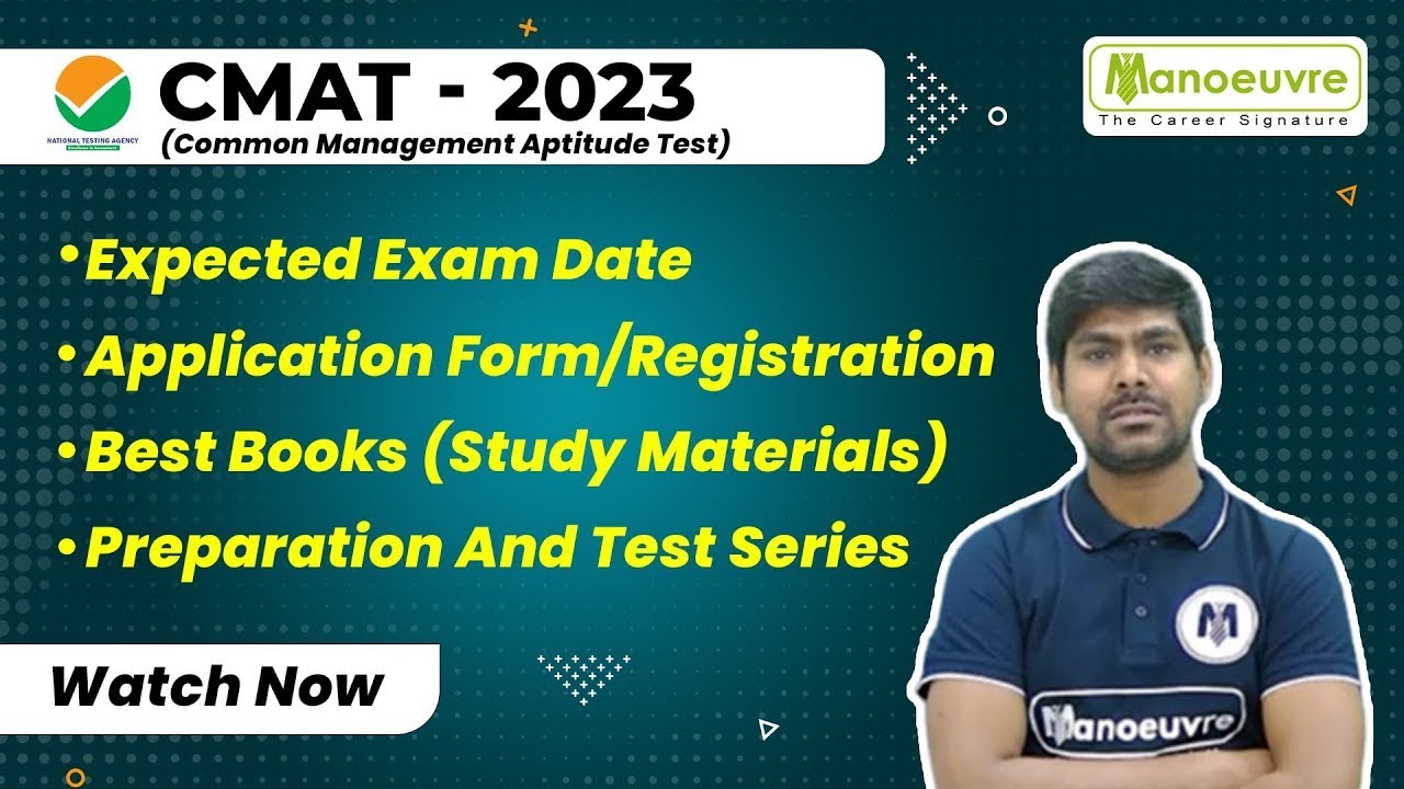 CMAT 2023 - Expected Exam Date | Registration | Best Books | Preparation & Test Series | Watch Now