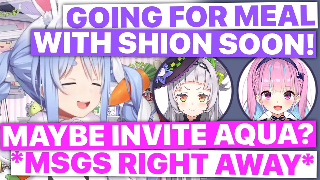 Pekora Will Have Meal With Shion, Invities Aqua To Join In Too (Usada Pekora / Hololive) [Eng Subs]
