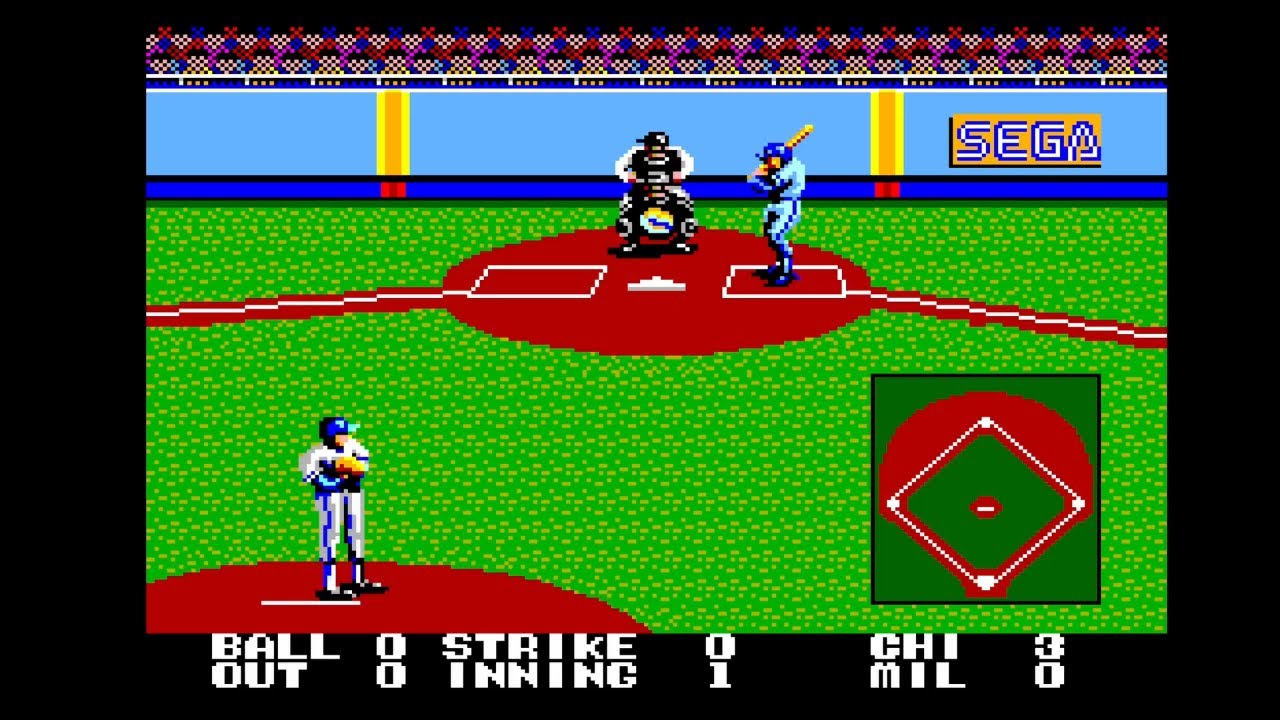 - Great Baseball (Sega Master System Game) - Game 2 Longplay -