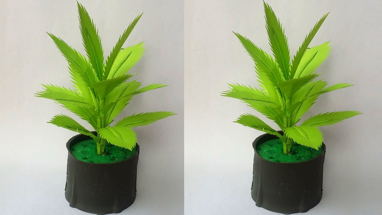 DIY: Artificial Tree/Plant!!! How to Make Paper Flower Tree/Plant for Indoor Home Decoration!!!