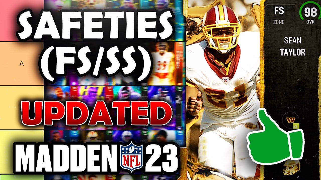 RANKING the BEST Safeties (FS/SS UPDATED) in Madden 23 Ultimate Team (Tier List)