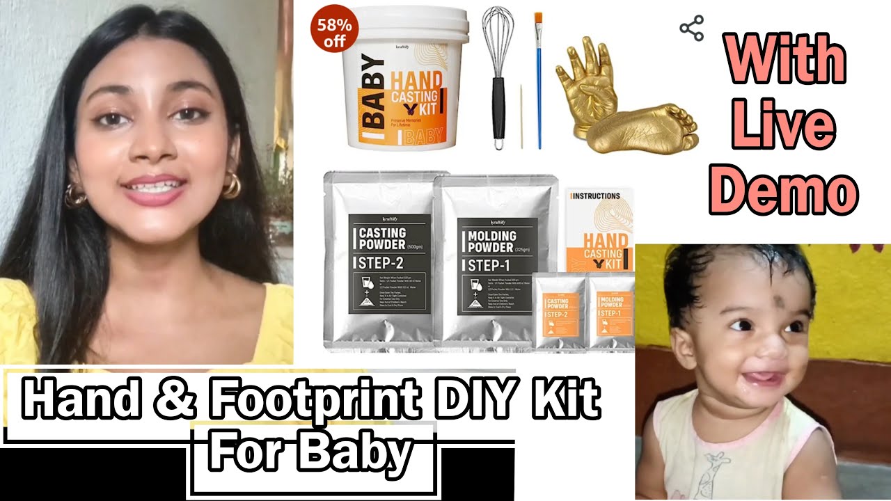 How to Cast Hand & Feet Of A Baby | Full Live Demo | Kraftify Casting Kit | ShineScapes