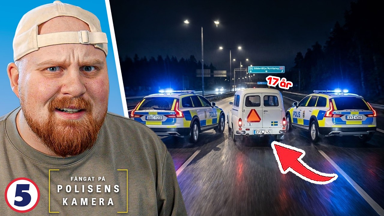 Lång polisjakt mot EPA som åker över 100KM/H! | Fångat på polisens kamera #36