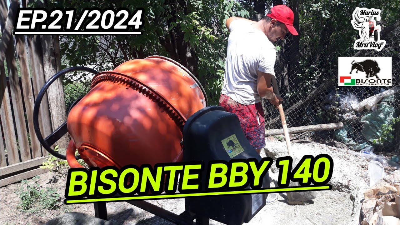 BETONIERA BISONTE BBY 140L 🔹️Prima Cuva De Balastru🏗!