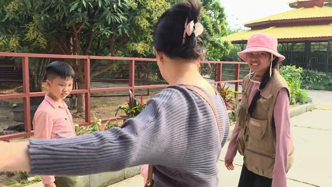 កូនៗឲចំណីចៀមនៅគៀតហ្វាម Keat Farm #Soth Sotheary #Lim Meyyuo #Lim Thong Chhay