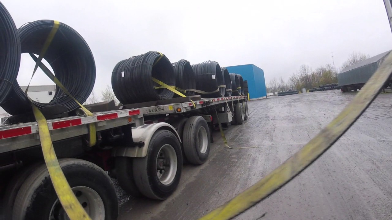 Loading Slinkies on a Flatbed B-Train