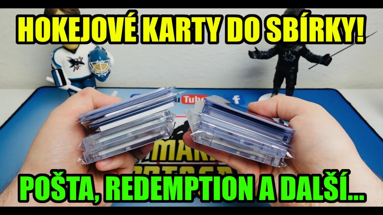 HOKEJOVÁ POŠTA! Moje nejdražší kartička Karlssona v dresu Sharks?! 😬 Hokejové karty a redemption!