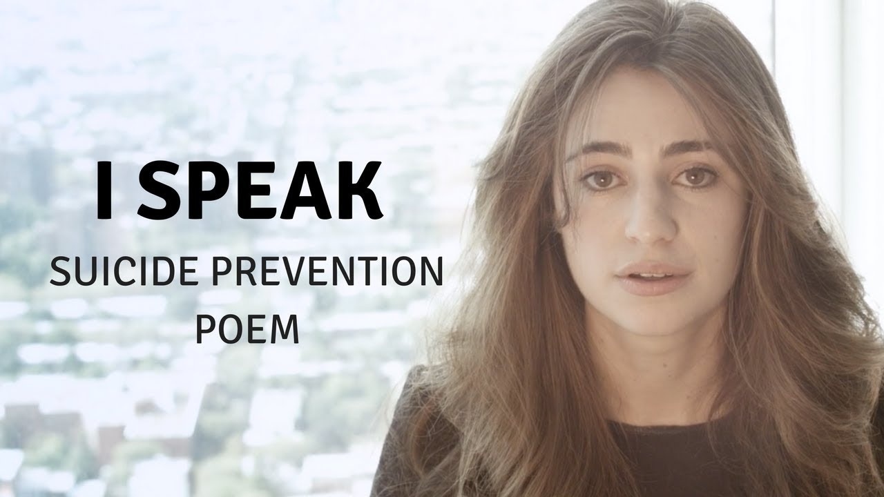 I SPEAK - Suicide Prevention Poem
