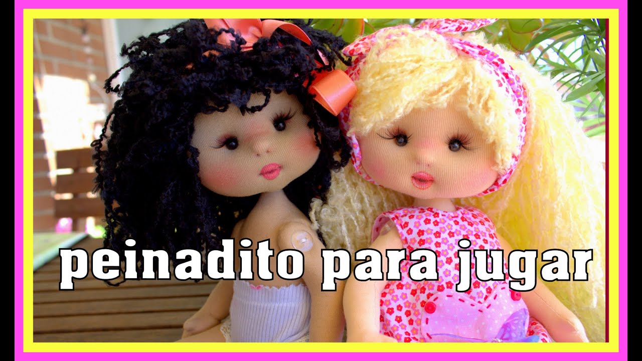 TUTORIAL PELITO DE MUÑECA con lana para jugar, video - 483