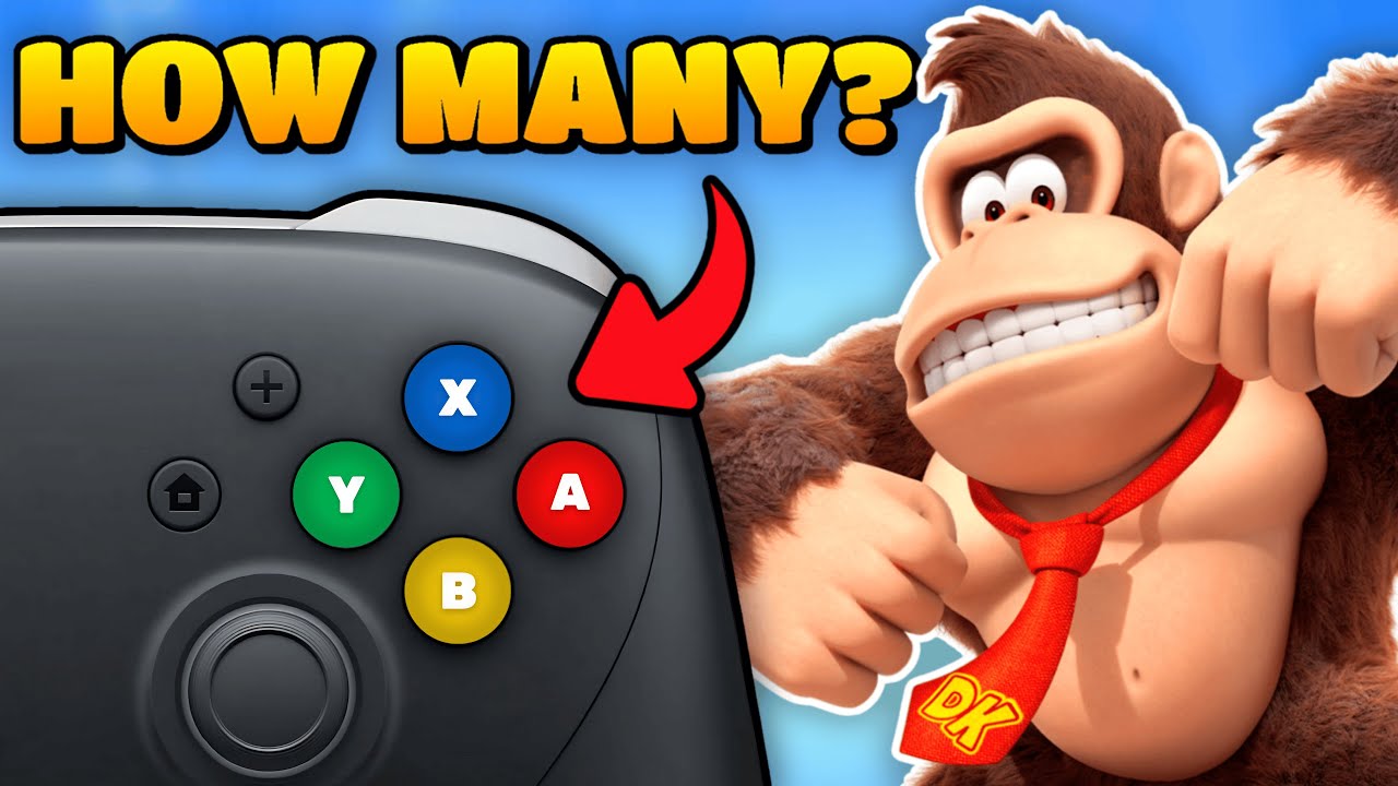 Сколько кнопок нужно нажать, чтобы победить Donkey Kong Bananza?