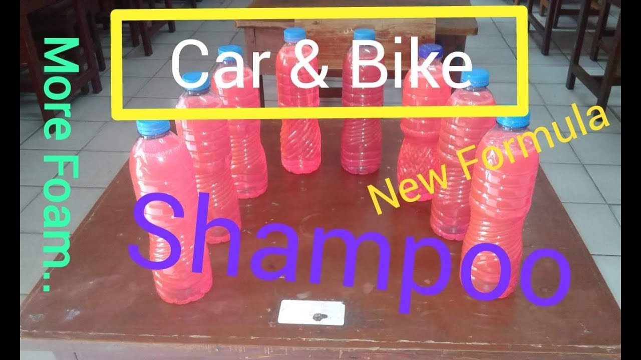 Making car Shampoo. 