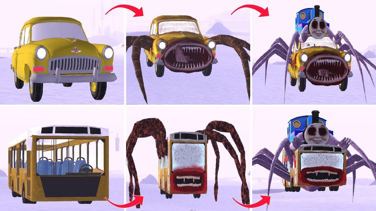 ALL NEW CAR EATERS, BUS EATER! NEW FORM EVOLUTION in Garrys Mod