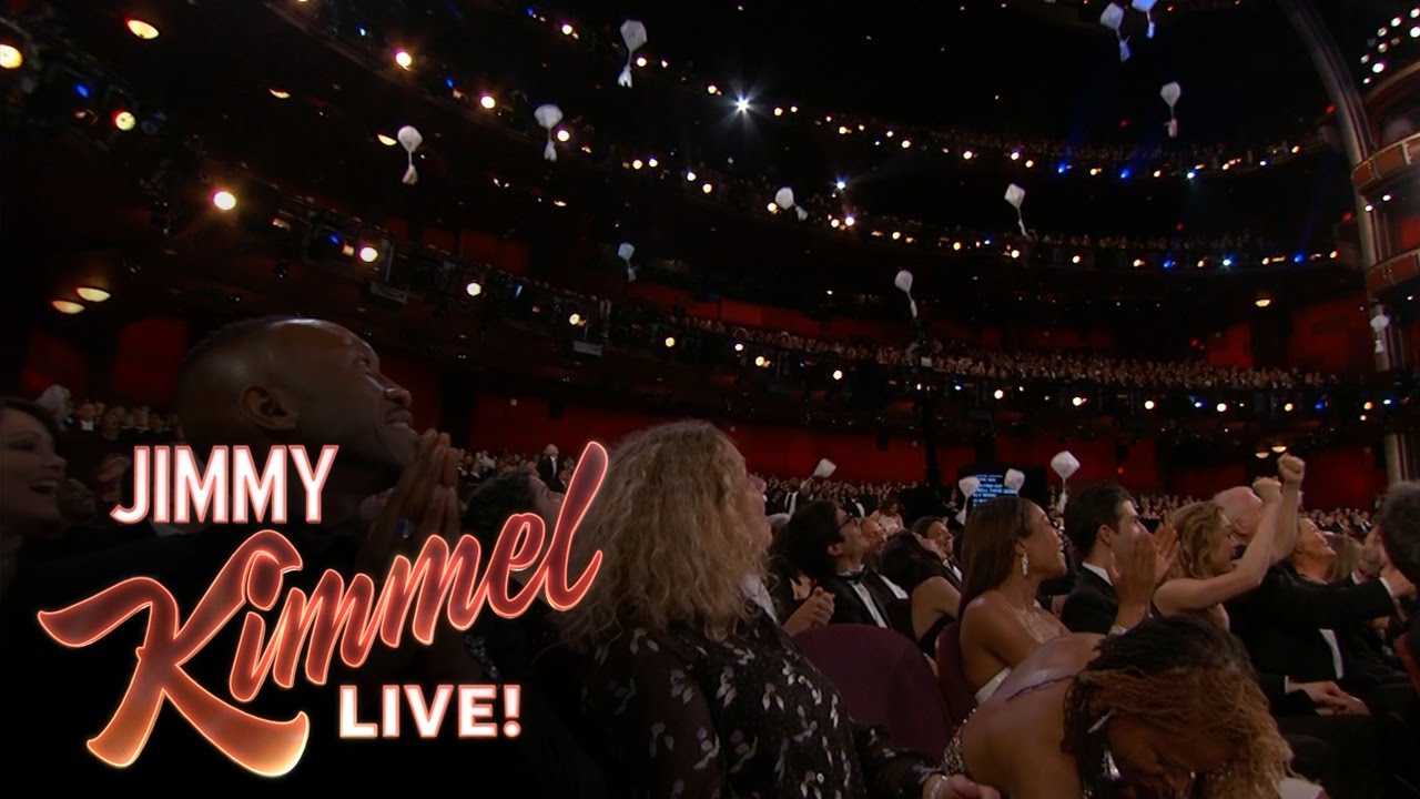 Jimmy Kimmel Drops Candy for Celebrities at the Oscars