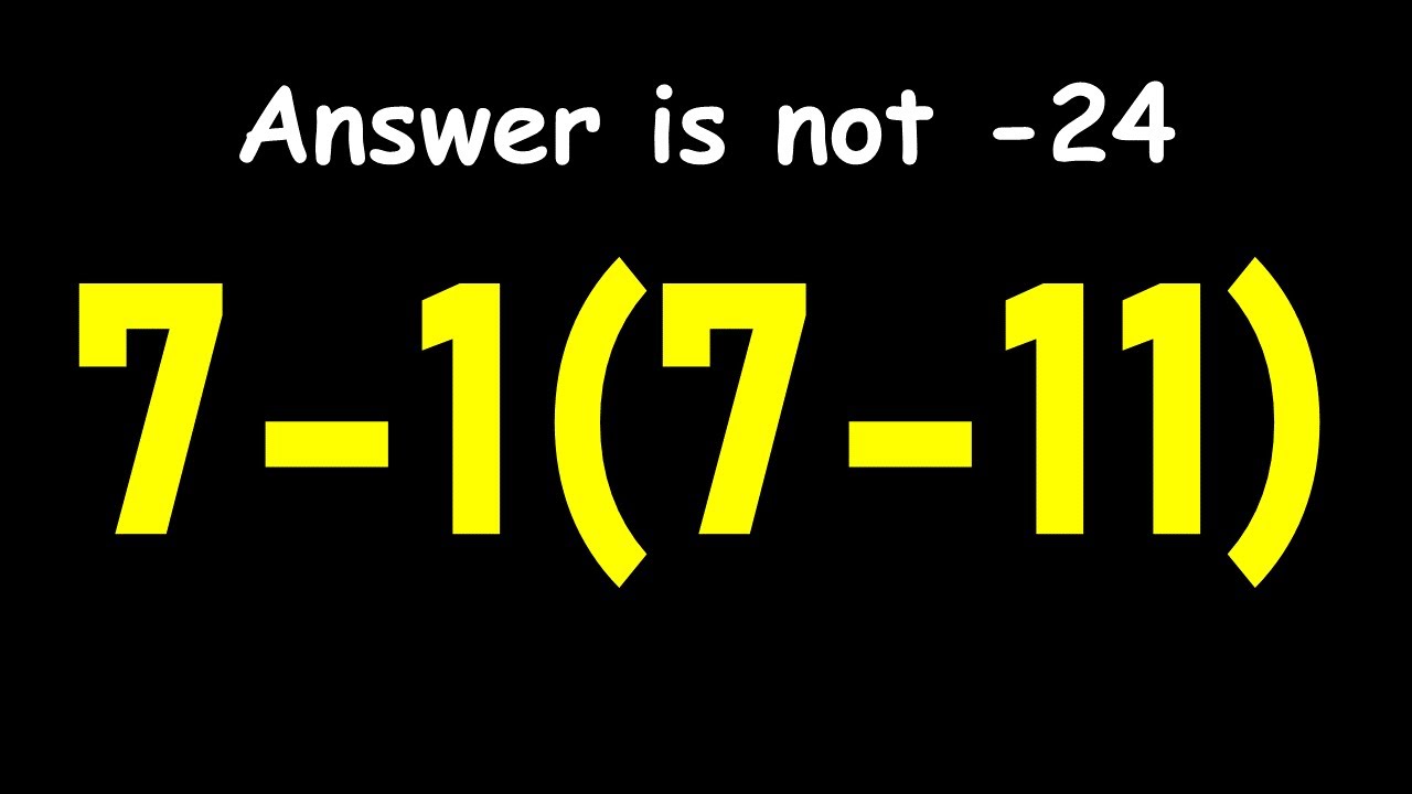 Most People Get This Order of Operations Wrong!