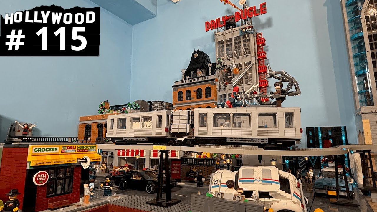Eine Hochbahn f&uuml;r die Stadt - R&uuml;ckkehr zur LEGO Monorail: Kampf zwischen Spiderman & Doc Ock