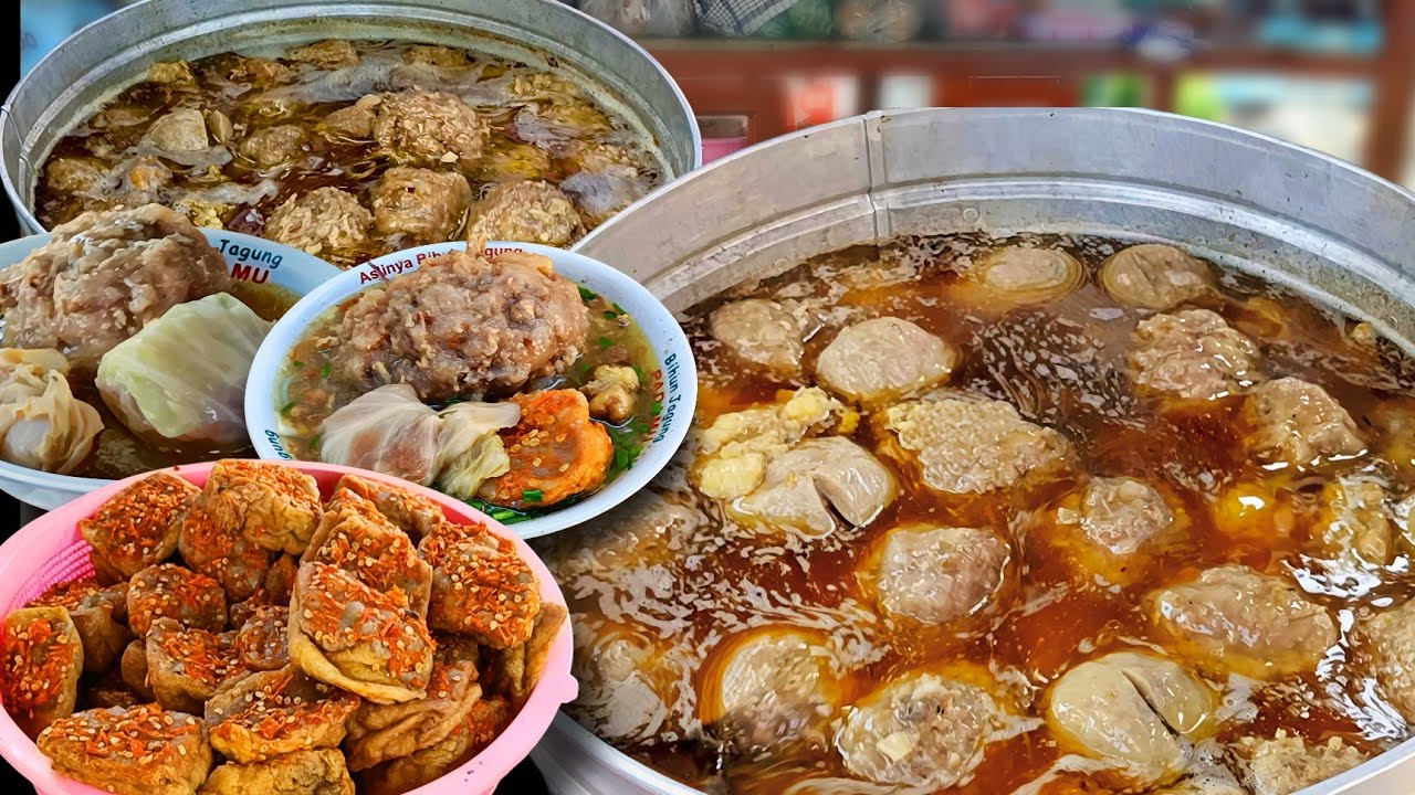 RAJANYA BAKSO URAT!! GEROBAK BARU BUKA LANGSUNG DI SERBU PEMBELI