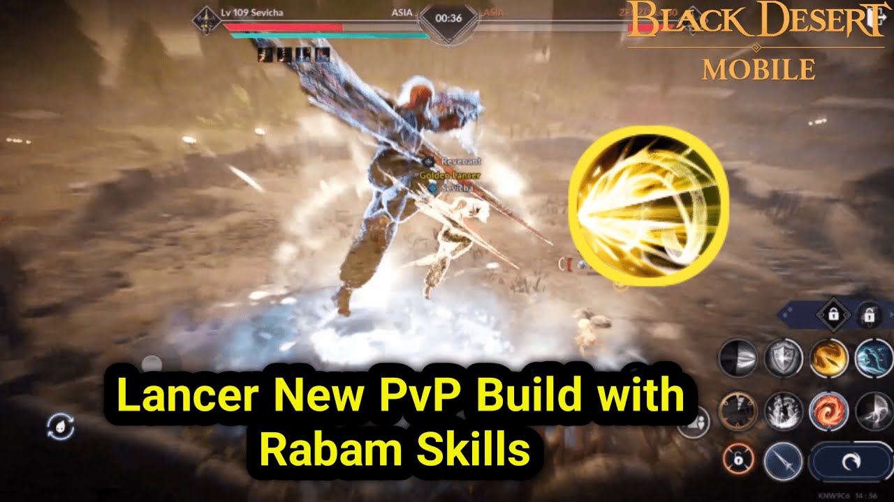 New Combo with Rabam Skills?! | Lancer 🛡️ | Karkea 2500 | Black Desert Mobile