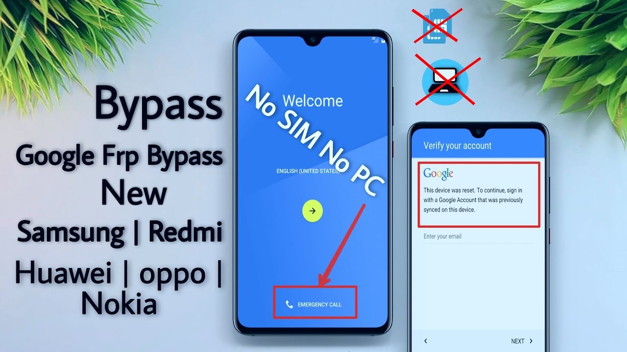 How to Bypass Google Verification in || Samsung,Redmi,Huawei,LG - Unlock FRP / Bypass Google Account