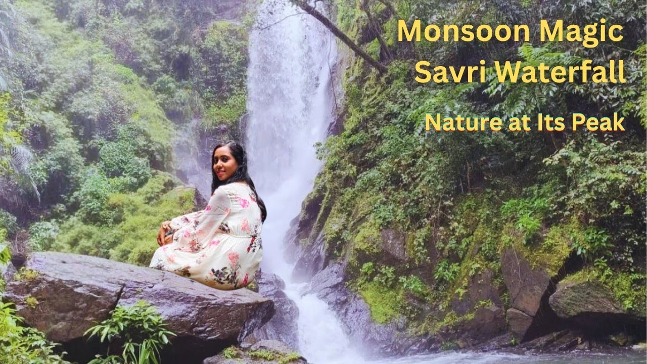 Itni Khoobsurti Ke Shabd Kam Pad Jayein। Savri Waterfall, Goa.💦 Monsoon mein Goa ka asli roop .💦 🌿