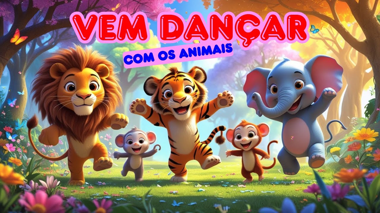 A Dança dos Animais 🐯🐘🦁 | Música Infantil para Mexer o Corpo e se Divertir!